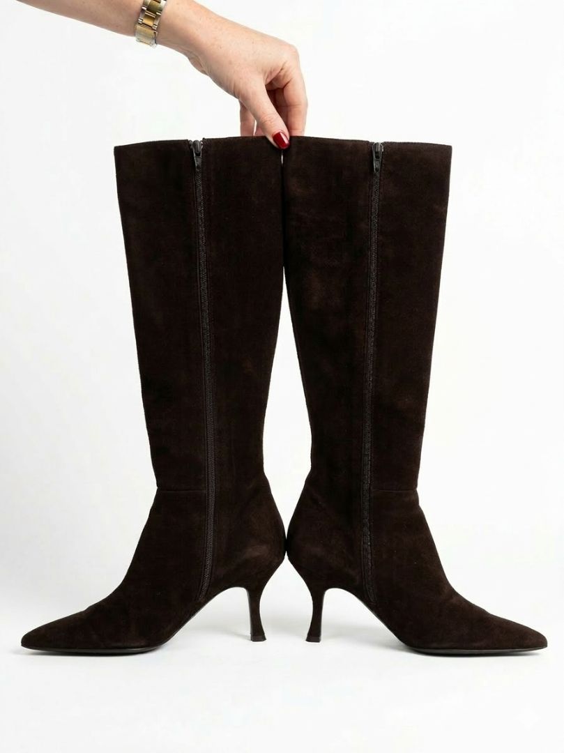 Stuart Weitzman Brown Suede Knee High boots