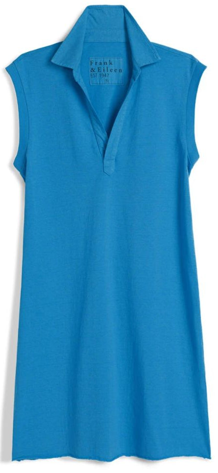 Frank & Eileen Blue Sleeveless Polo Dress