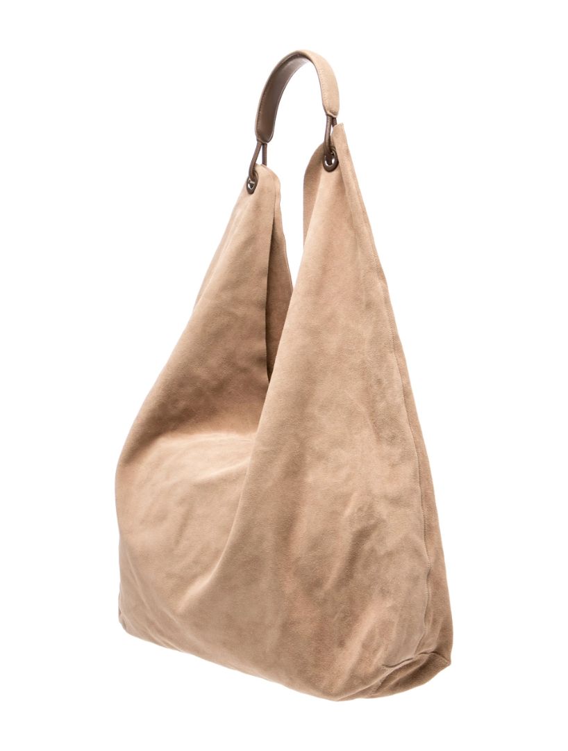 THE ROW suede bindle bag with pouch inside (no tags, logo, and black marks on suede)
