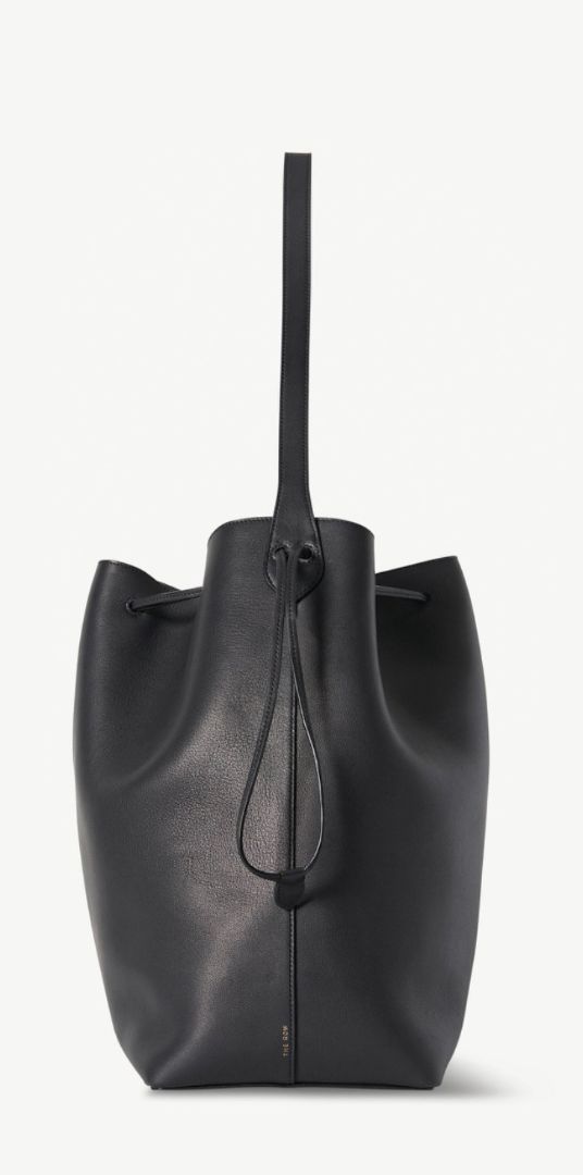 The Row Belvedere Black Bucket Bag