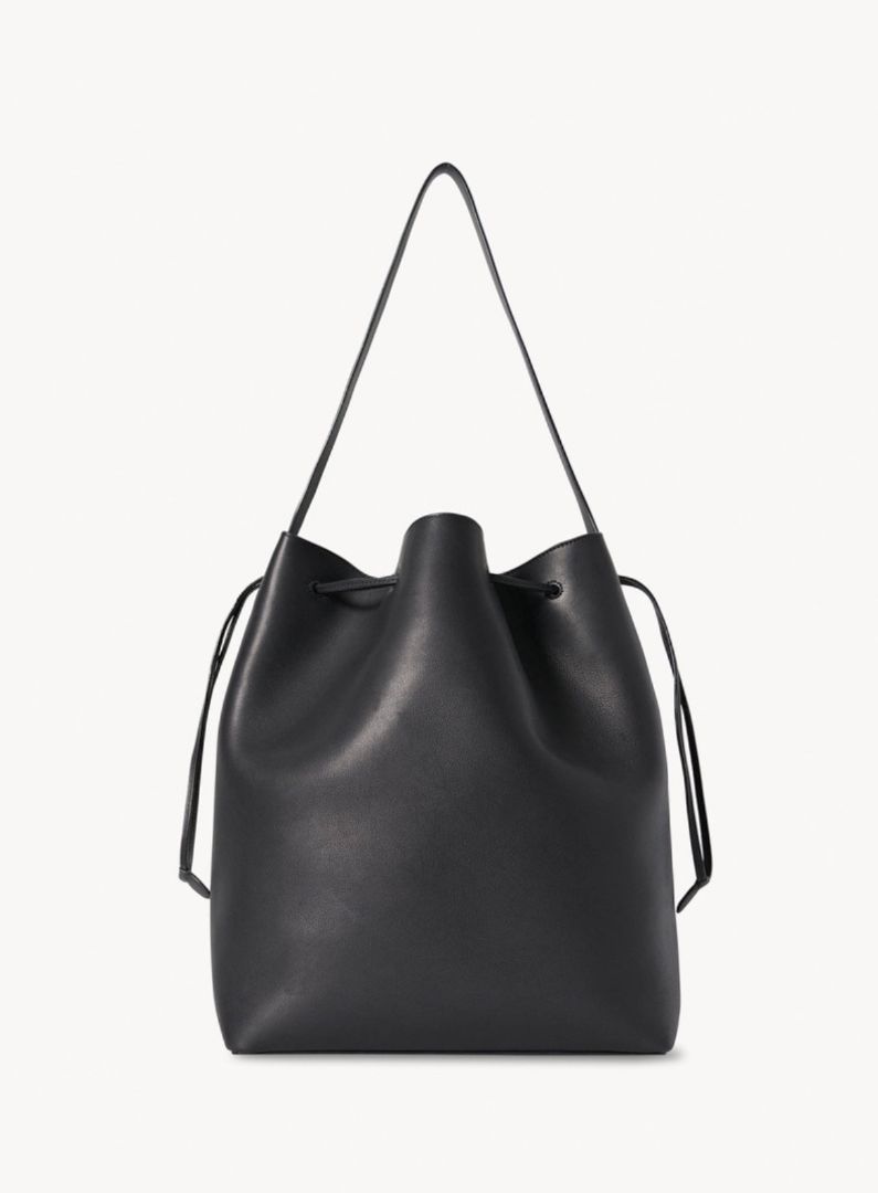 The Row Belvedere Black Bucket Bag