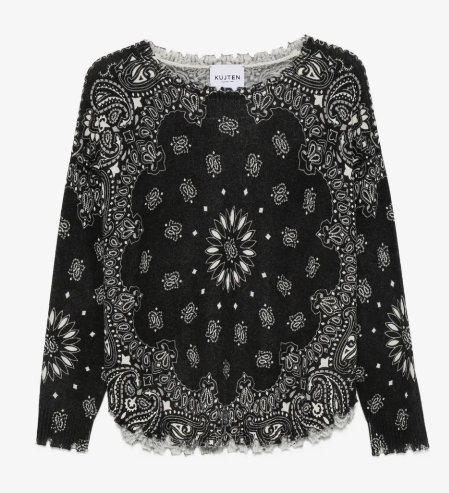 kujten  bandana-print sweater