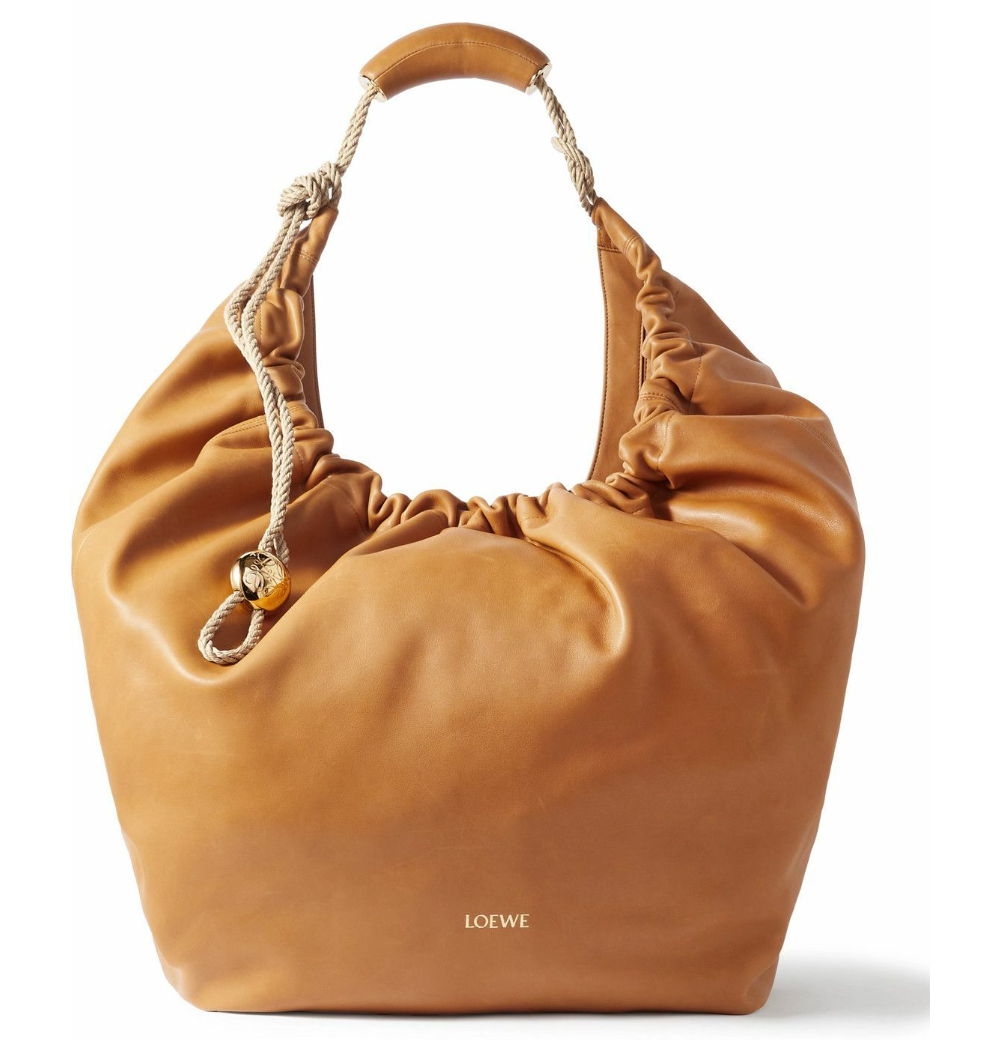 Loewe  Paula's Ibiza Squeeze XL Rope-Trimmed Leather Tote Bag