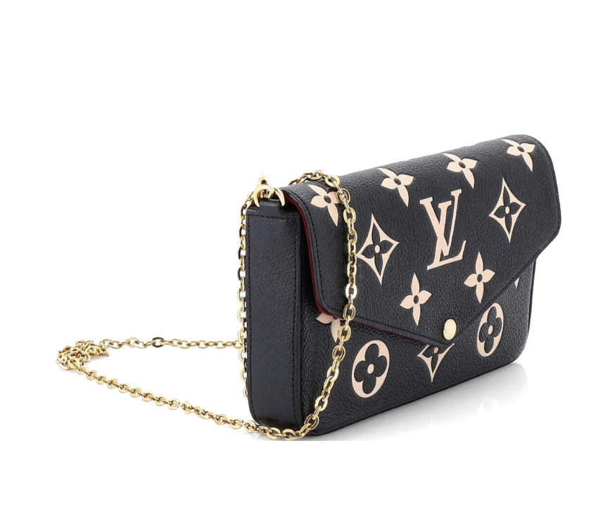 Louis Vuitton  Pre-Owned Felicie Pochette Bicolor Monogram Empreinte Giant crossbody bag