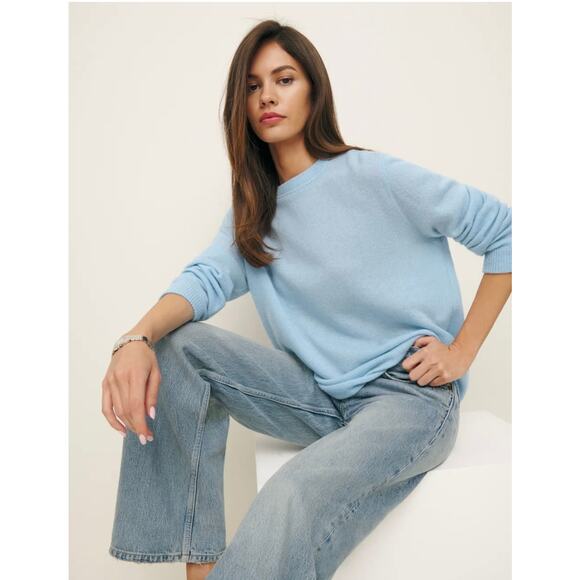 REFORMATION light blue cashmere long sleeve