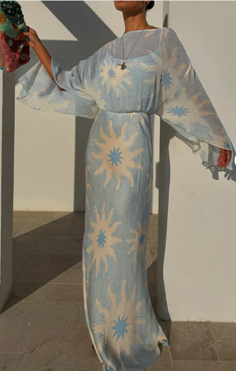 NEVER FULLY DRESSED Blue Soleil Anais Dress