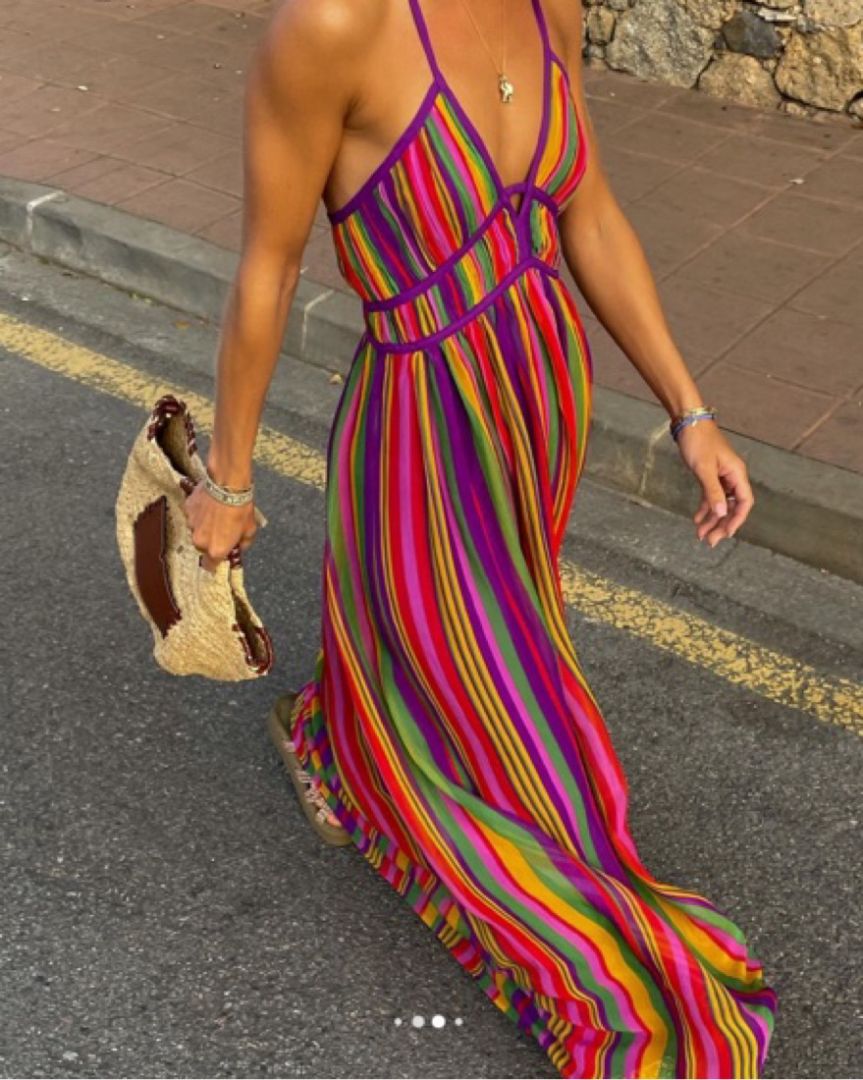 BA&SH Romane dress in multi