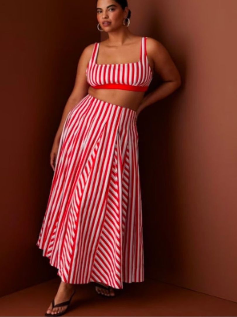 ROSIE ASSOULIN X TARGET red stripe bra top