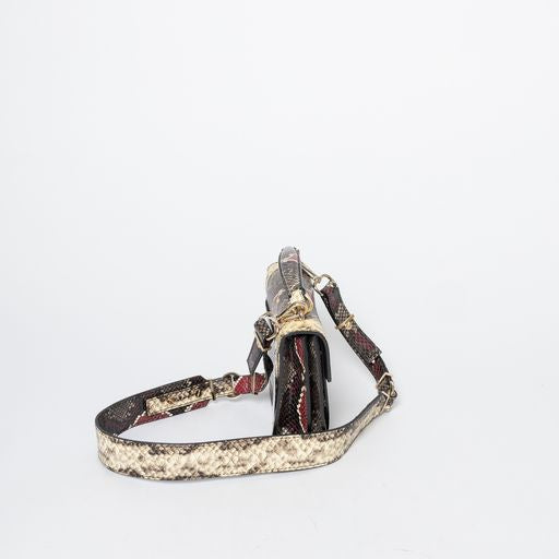 The Kooples Calfskin Snake Print Handbag