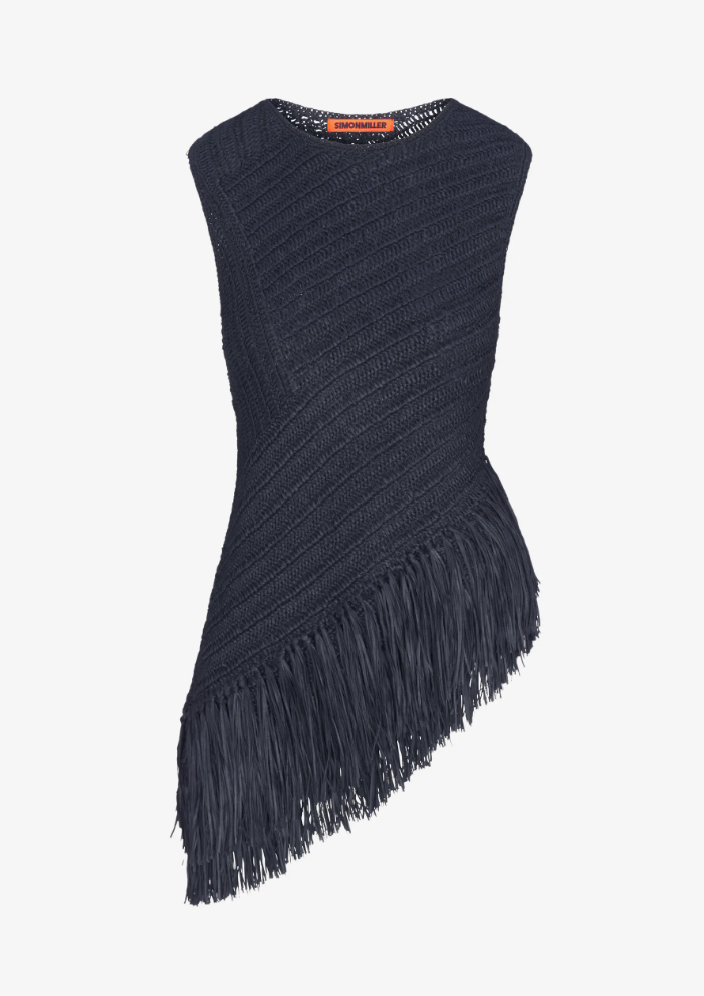 SIMON MILLER Beja crochet fringe blouse