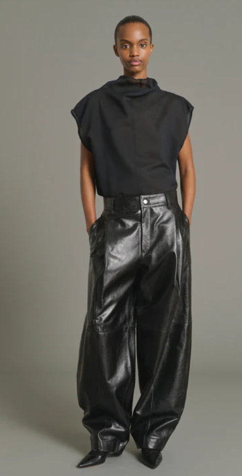Soeur Sleeveless cotton and silk blouse