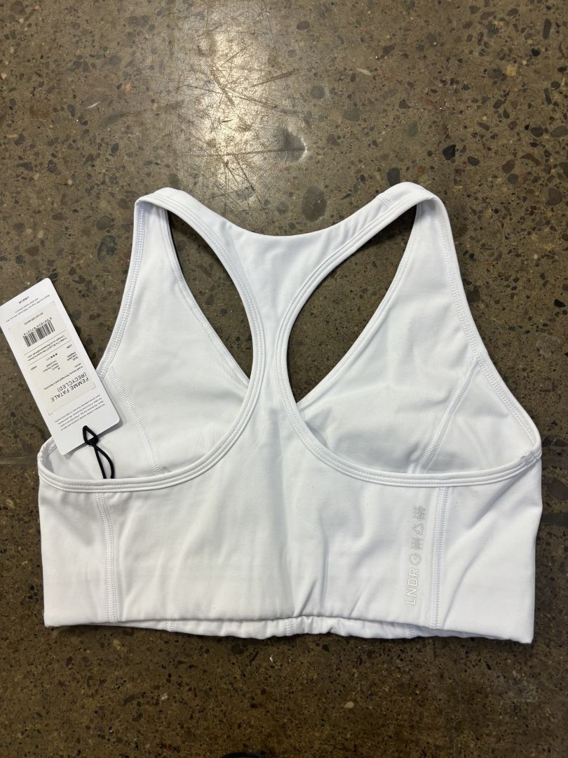LNDR white sports bra