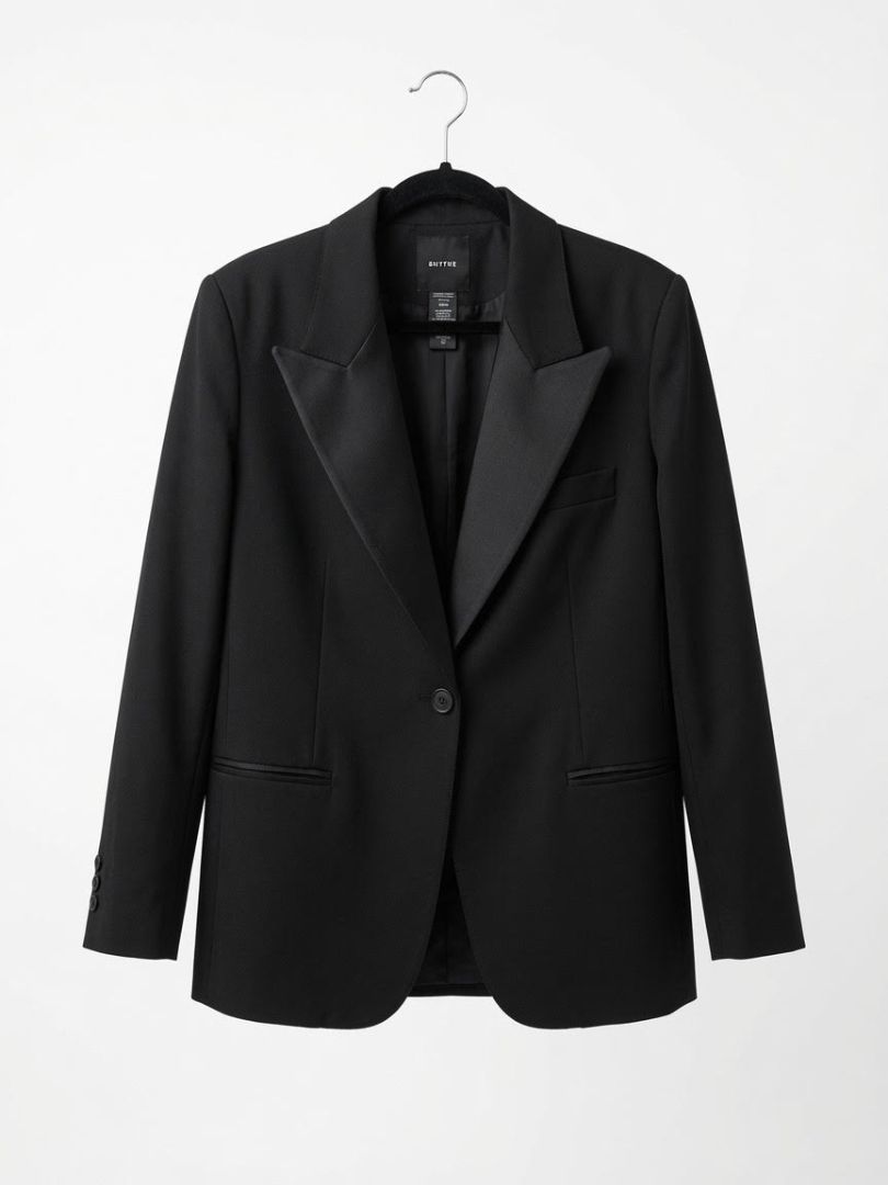 Smythe Black Tuxedo Blazer