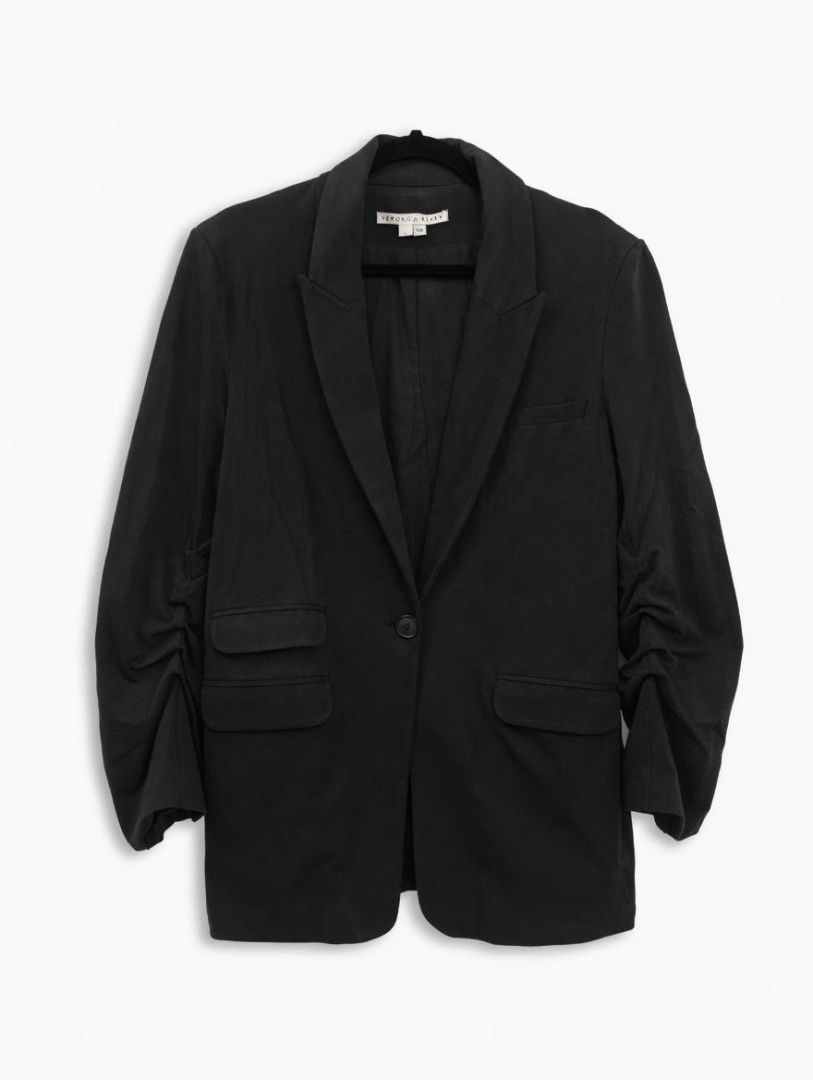 VERONICA BEARD 100% cotton black blazer