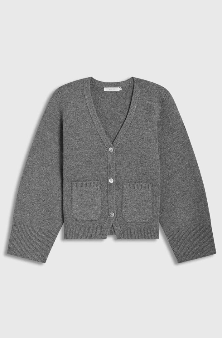 ALMINA CONCEPT merino wool synched waist grey cardigan