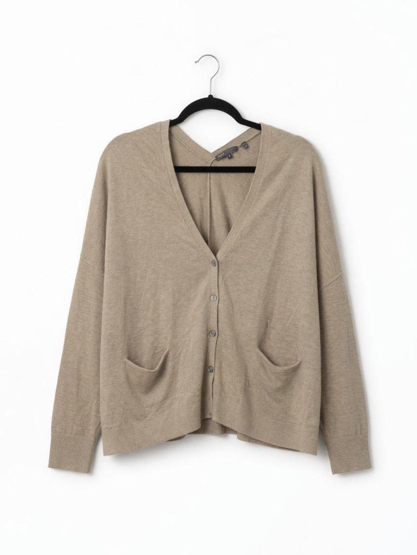 VINCE taupe cardigan