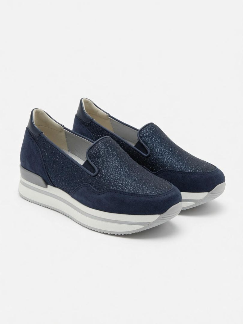 HOGAN sparkly navy slide Sneakers