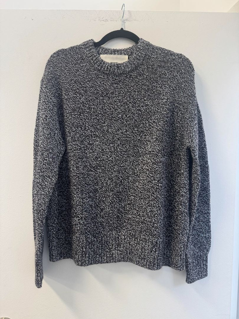 440ME Chunky marled Burgundy Knit crew neck neck Sweater