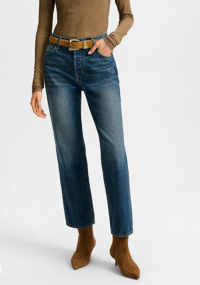 Veronica Beard Leah Straight-Leg Jeans