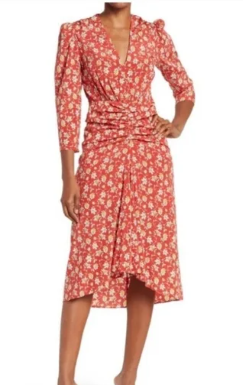 Veronica Beard Mary Midi Floral Dress