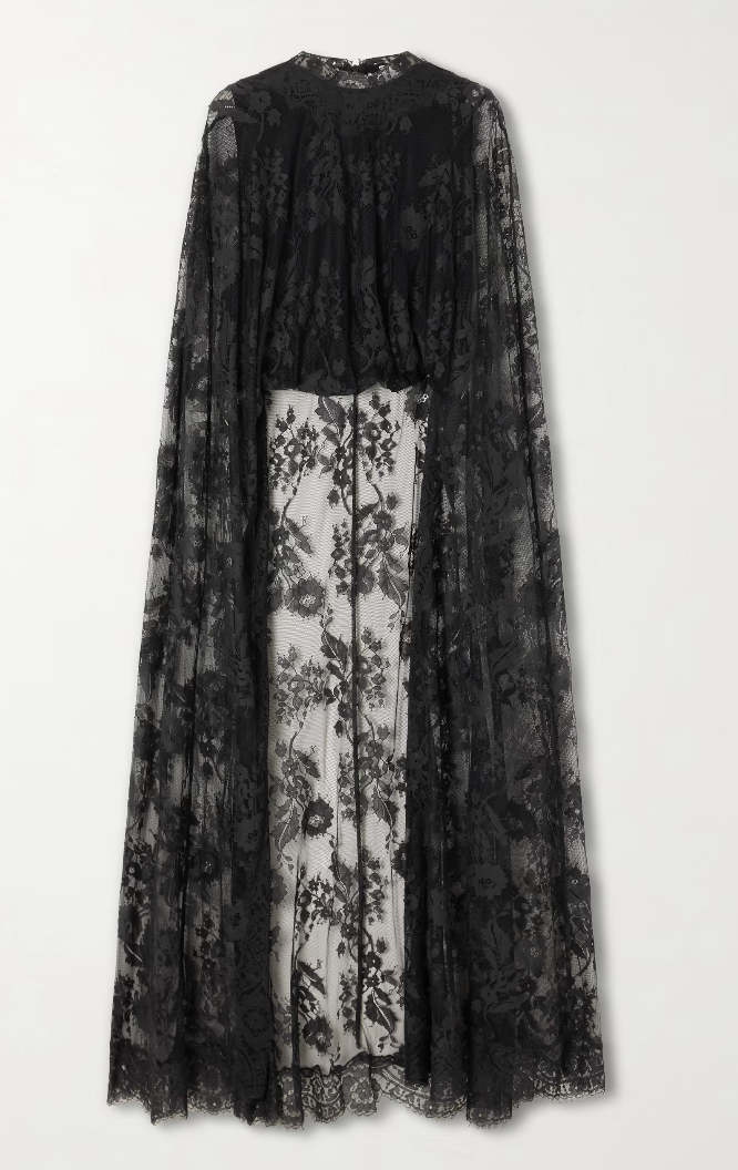 ZIMMERMANN Valiant cropped cape-effect lace blouse